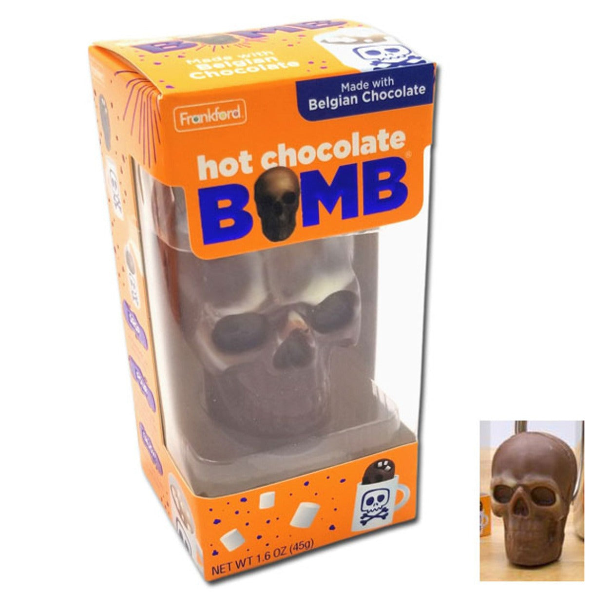 Frankford Hot Chocolate Bomb Skull 1.6oz - 12ct