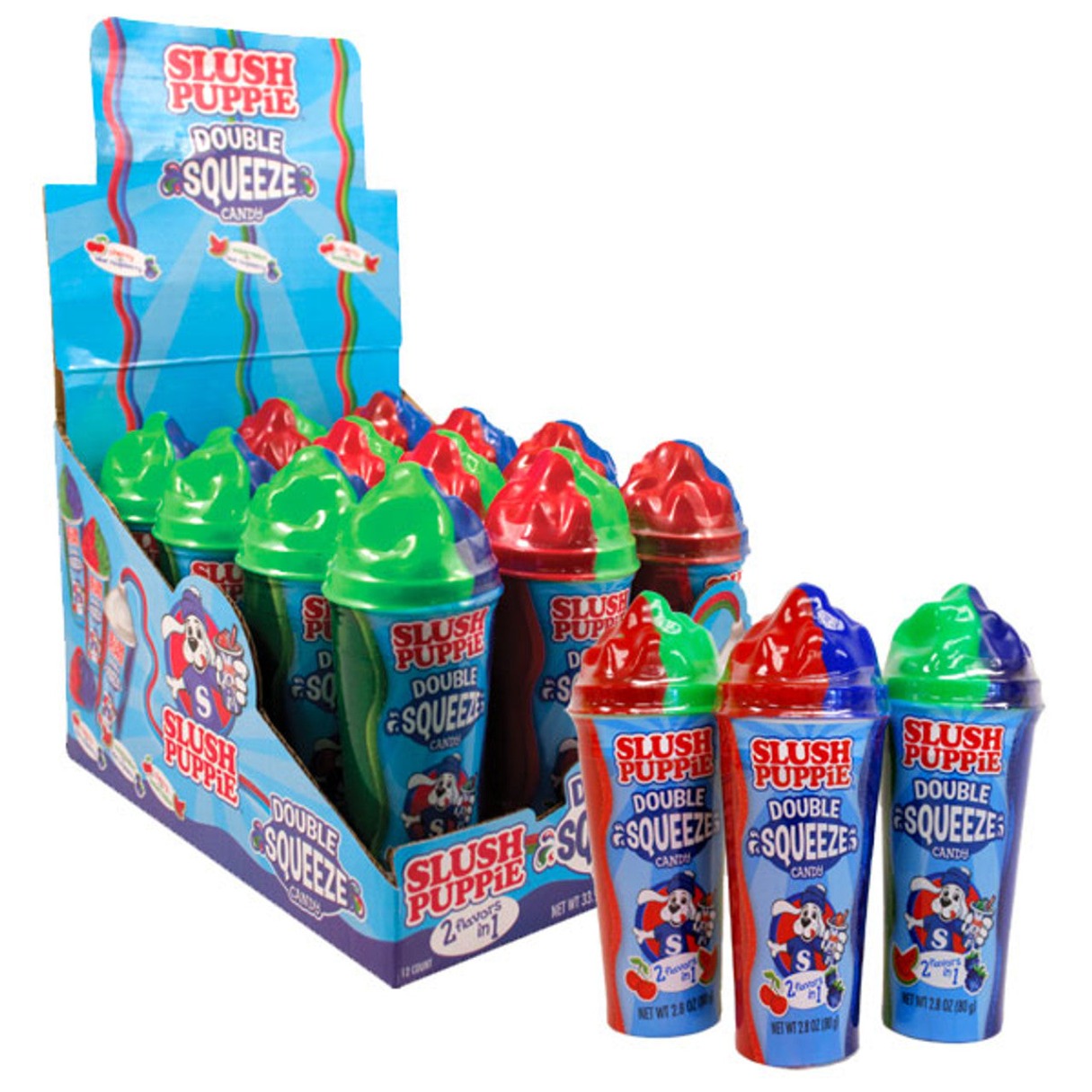 Slush Puppie Double Squeeze 2.8oz - 12/BX – I Got Your Candy