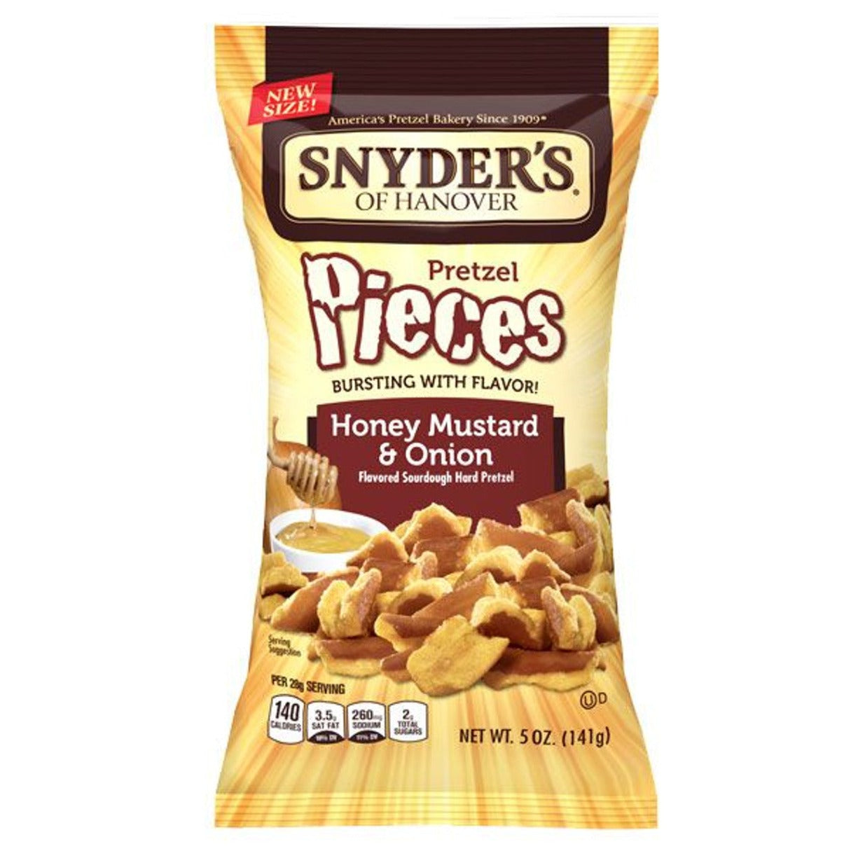 Snyder's Pretzel Pieces Honey Mustard Onion 5oz - 8ct