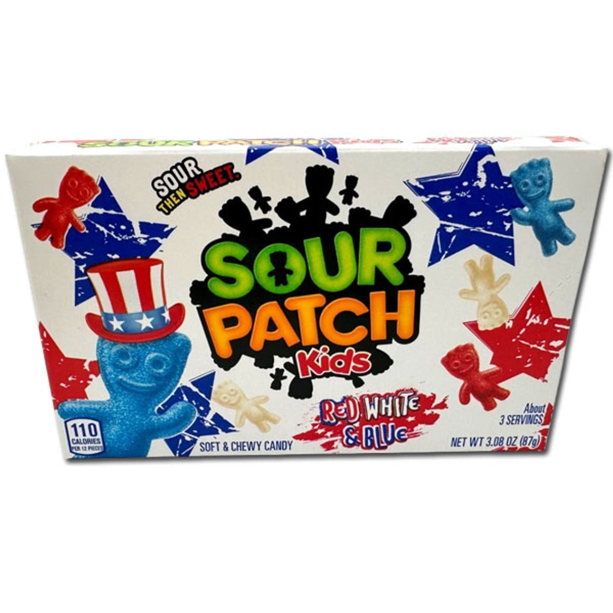 Sour Patch Kids Red, White, and Blue  3.1oz - 12ct