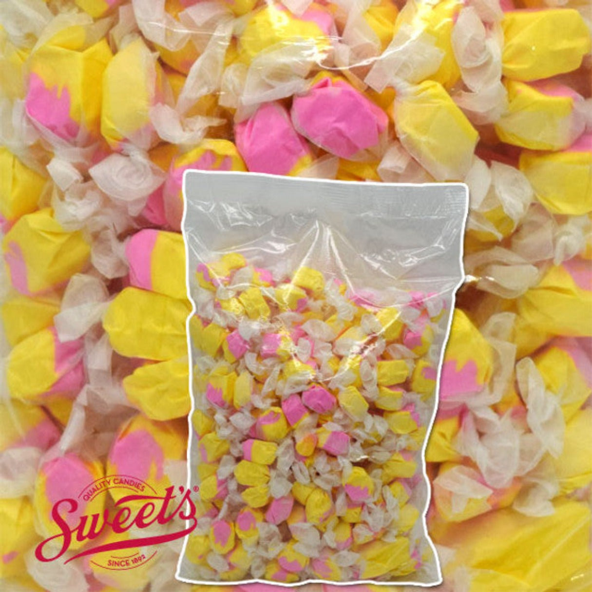 Sweet's Salt Water Taffy Strawberry Banana Bag 3lb - 1ct