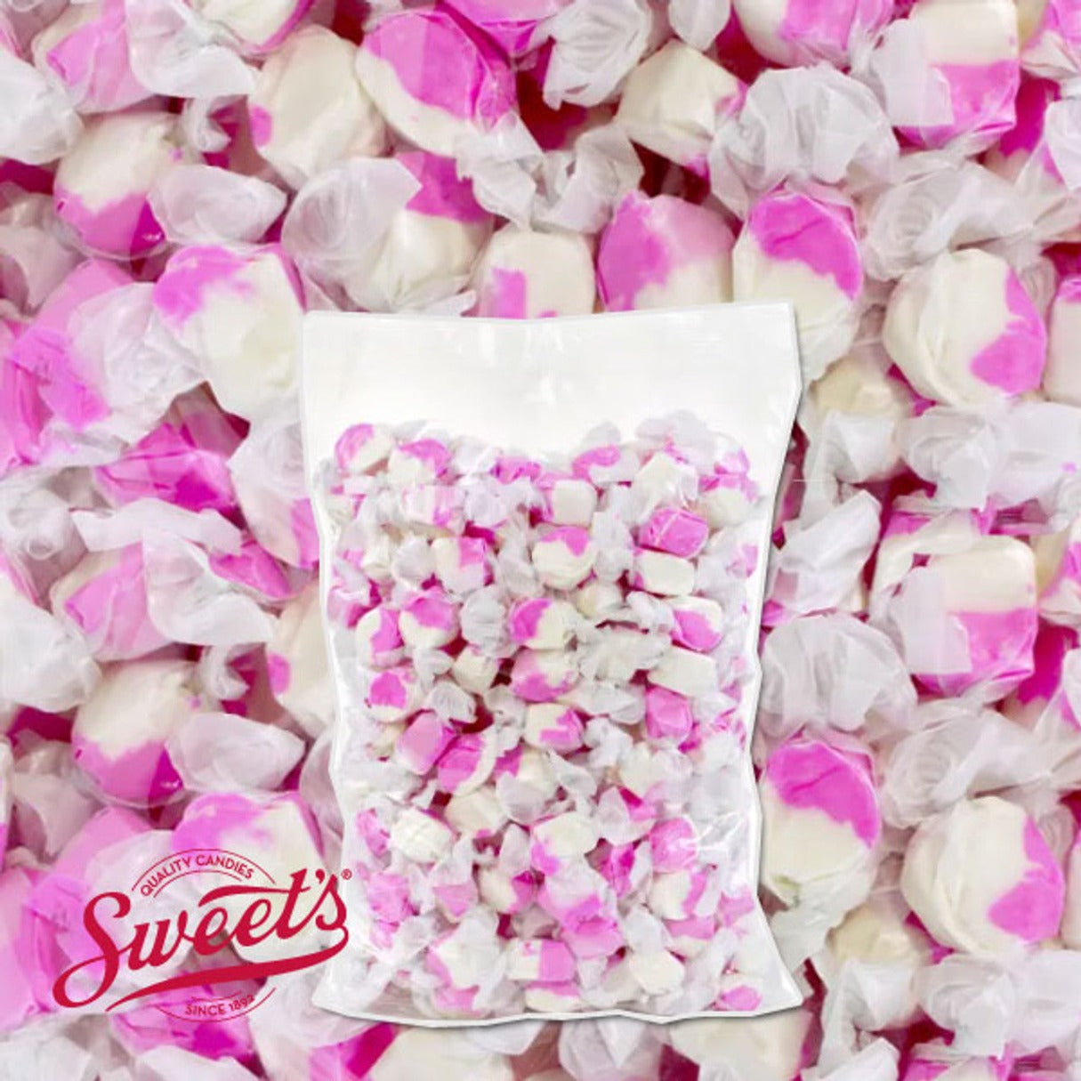 Sweet's Salt Water Taffy Strawberry Cream Bag 3lb