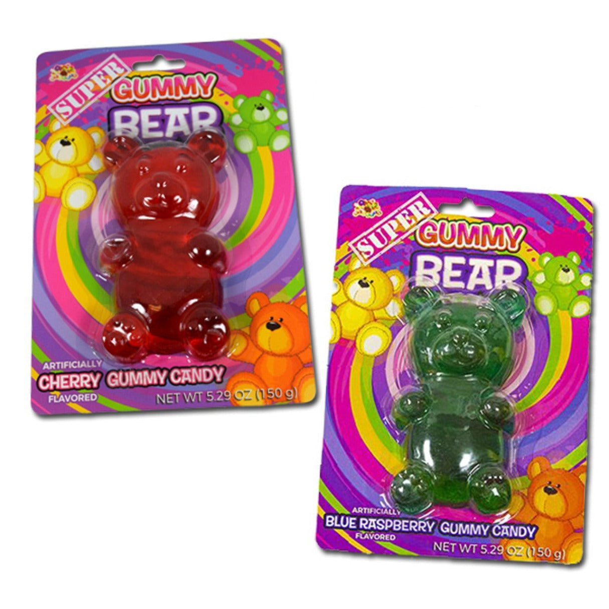 Super Cherry Gummy Candy Bear Assorted 5.29oz - 12ct