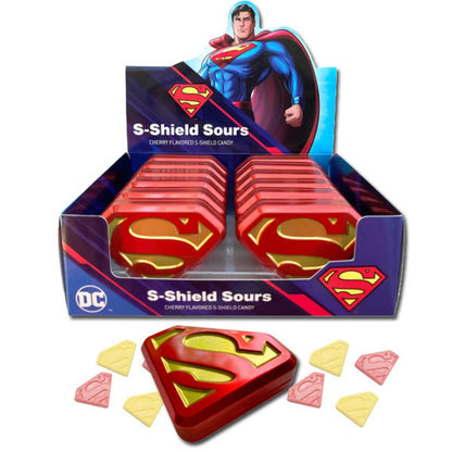 Boston America Superman Shield Tin With Candy 0.6oz - 12ct