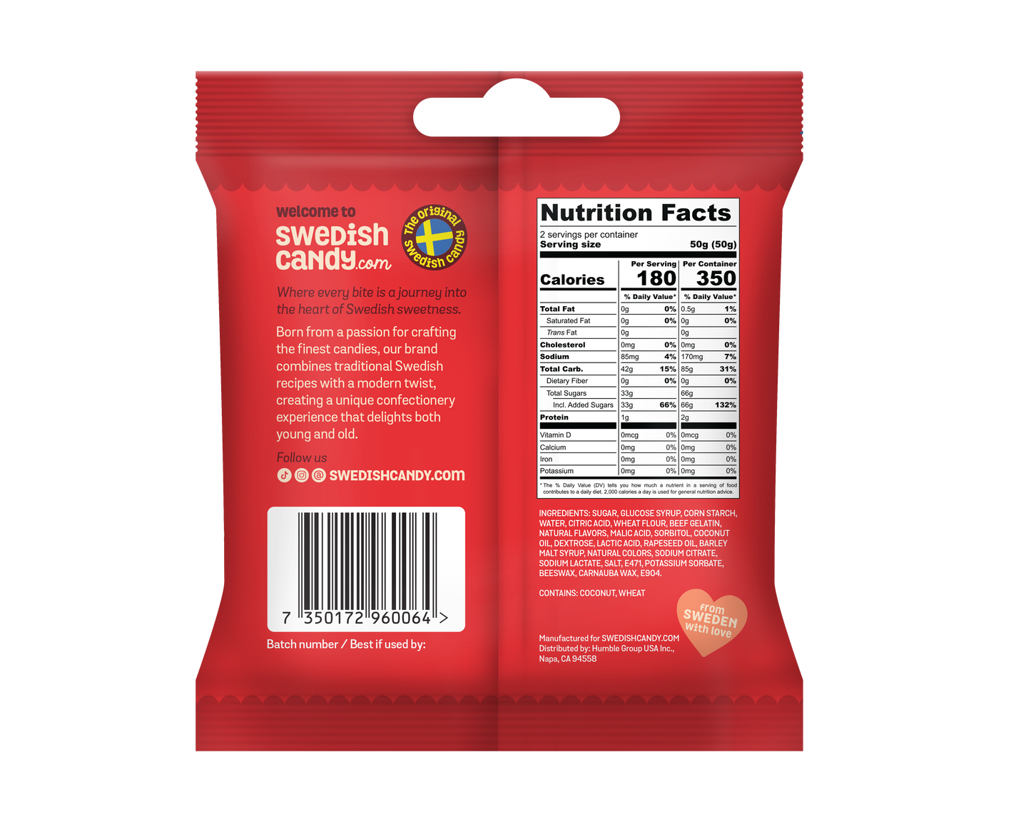 Swedishcandy.com Cola 3.5oz - 8ct