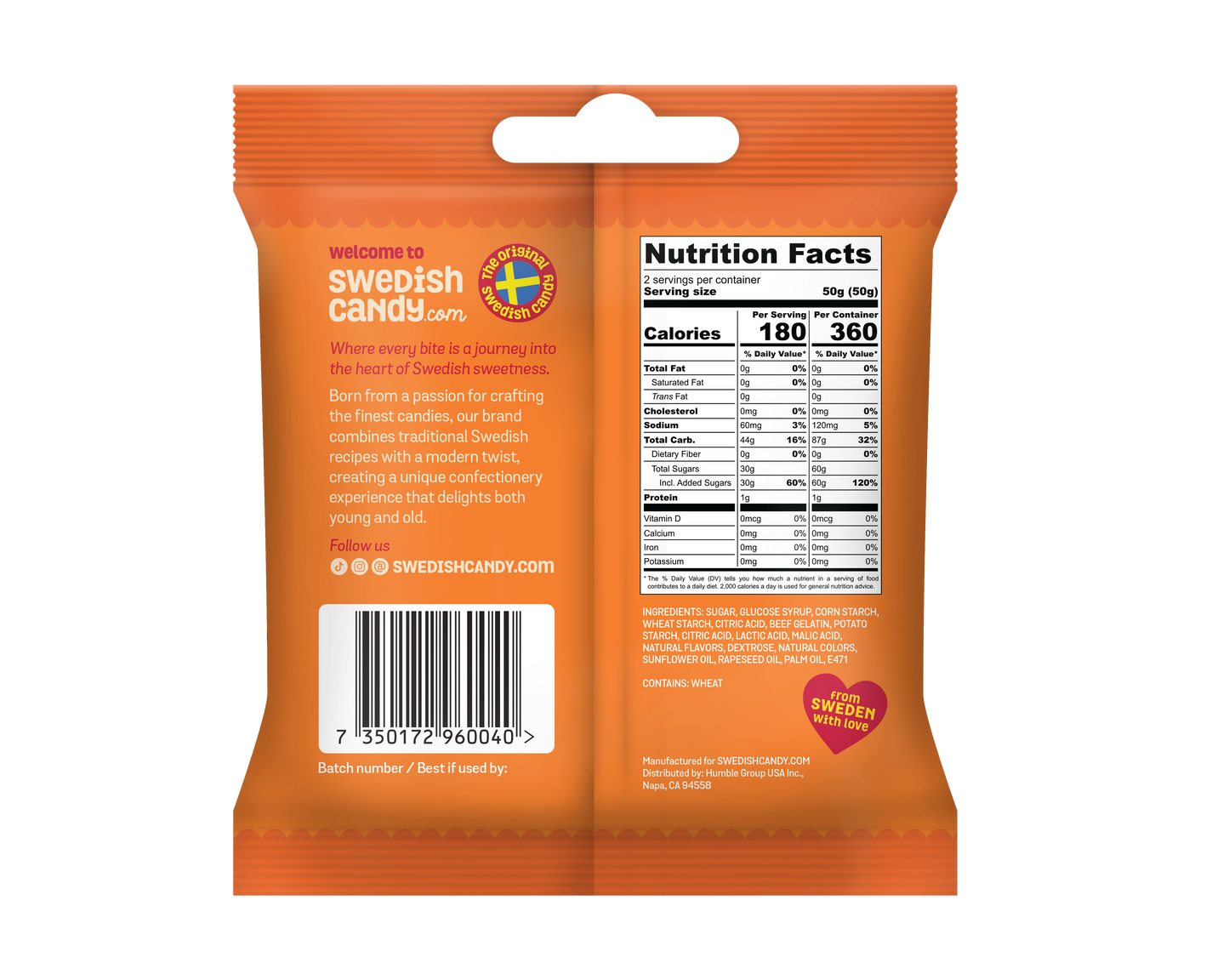 Swedishcandy.com Fruity 3.5oz - 8ct