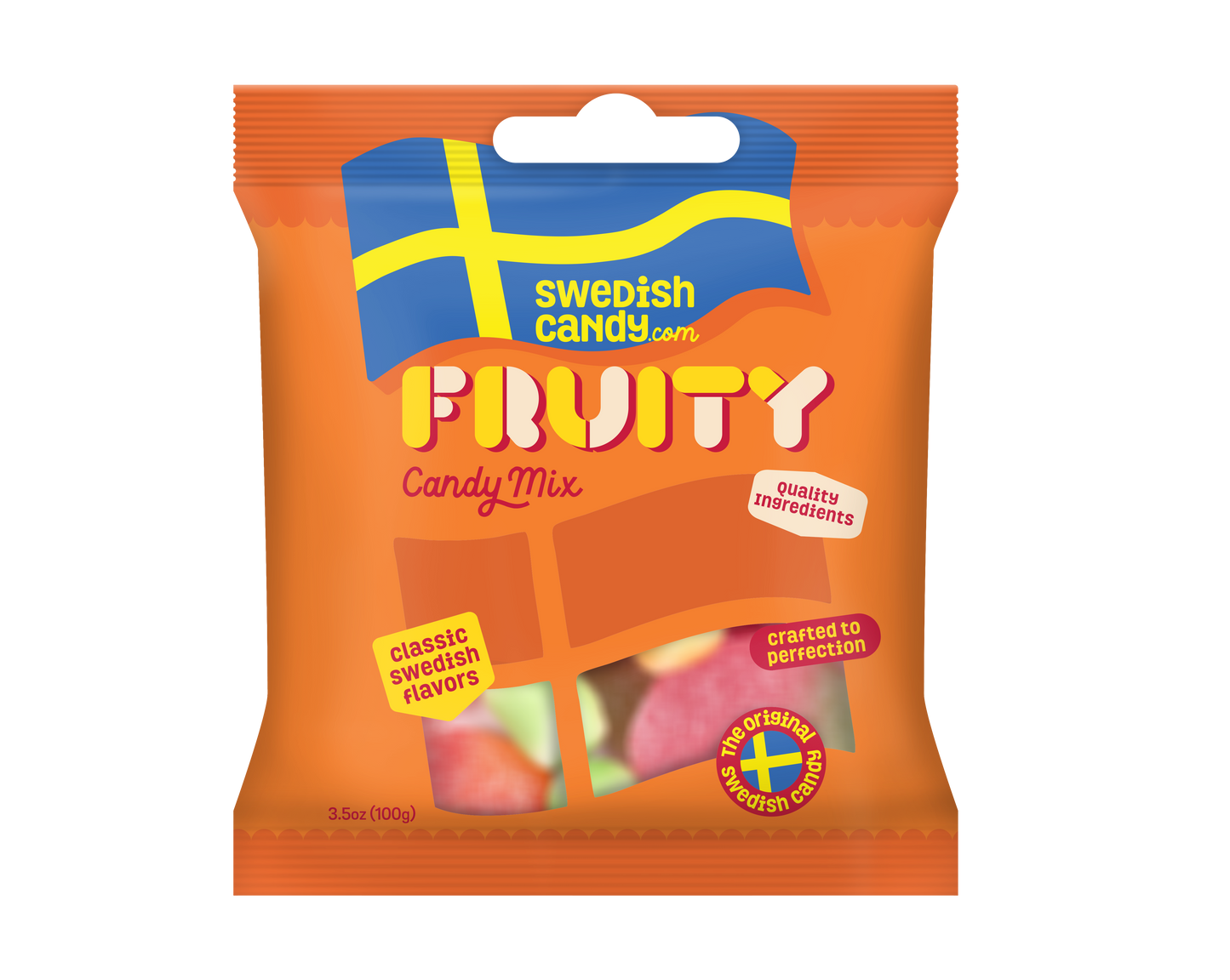 Swedishcandy.com Fruity 3.5oz - 8ct