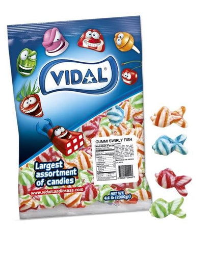 Vidal Gummi Swirly Fish Bag  4.4lb - 1ct