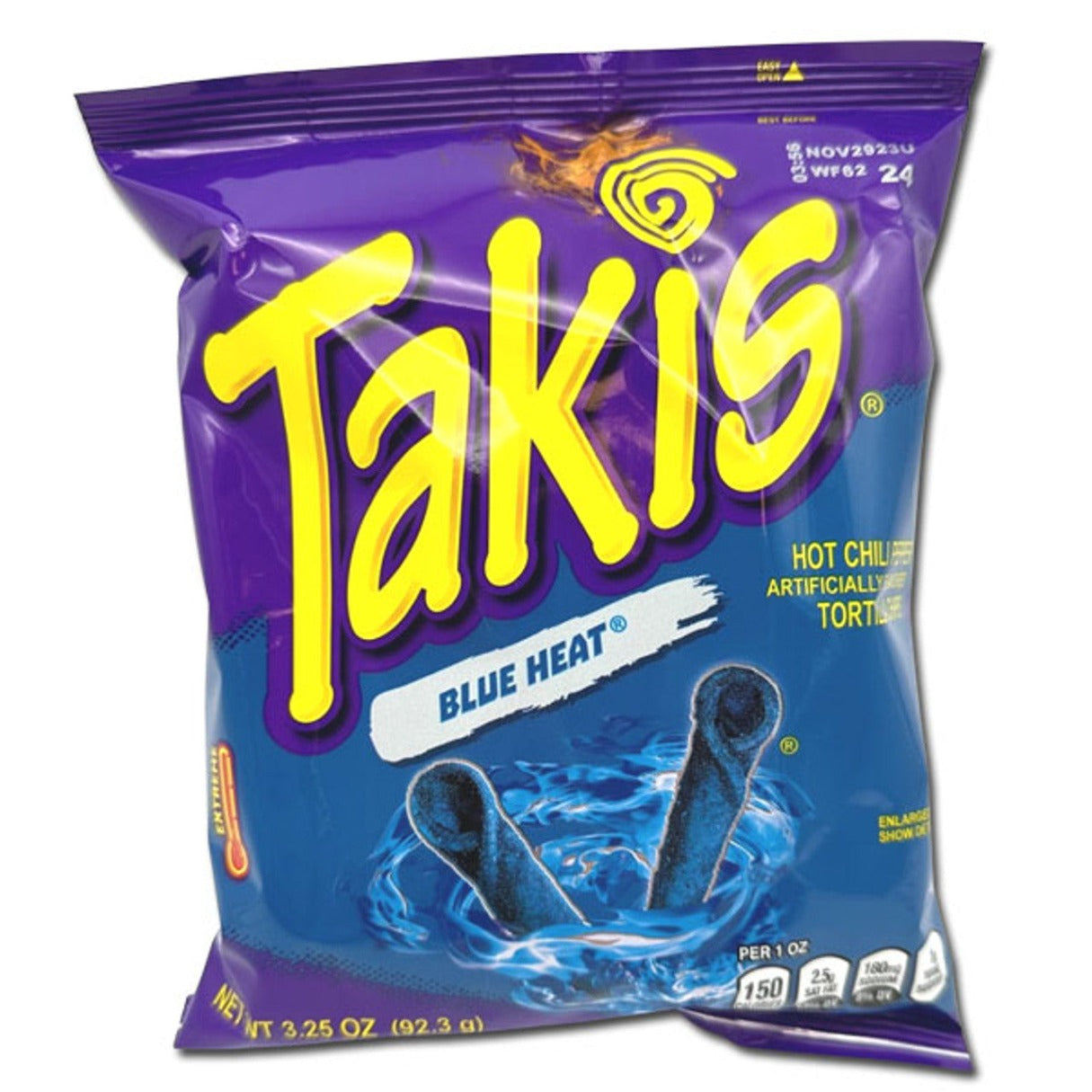 Takis Blue Heat Tortilla Chips 3.25oz - 20ct – I Got Your Candy