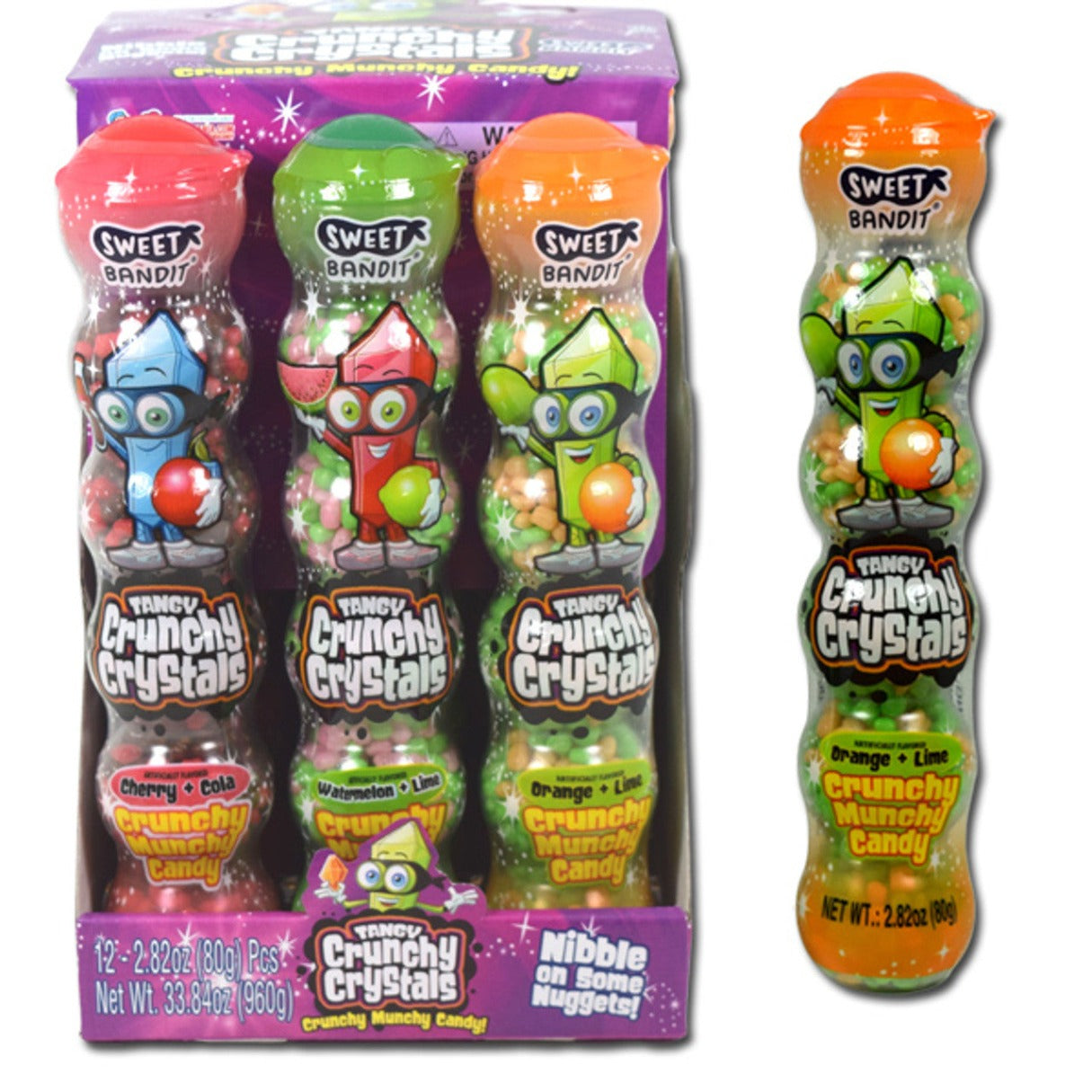 Kidsmania Tangy Crunchy Crystals Candy 2.82oz - 12ct