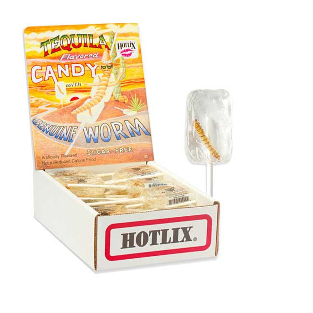 Tequila Worm Lollipops - 36ct