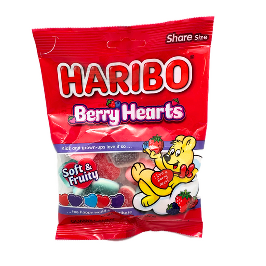 Haribo Berry Hearts 3.1oz - 12ct