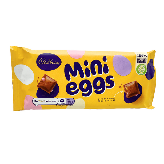 Cadbury Mini Eggs Bar 110g - 19ct