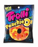 Trolli Peachie Os Gummi Candy 4.25oz - 12ct