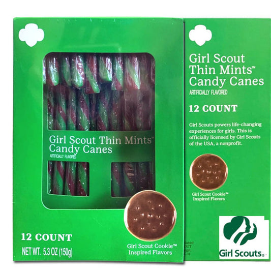 Thin Mint Candy Canes Girl Scout 5.3oz - 12ct