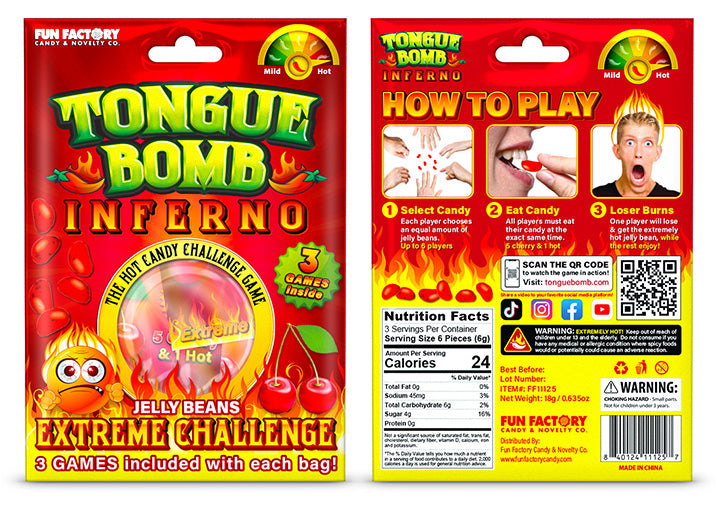 Tongue Bomb Inferno Candy Shipper - 48ct