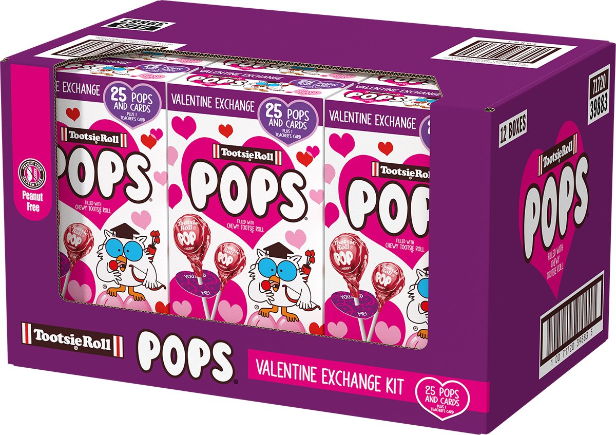 Tootsie Pop Valentine's Exchange 15.6oz - 12ct