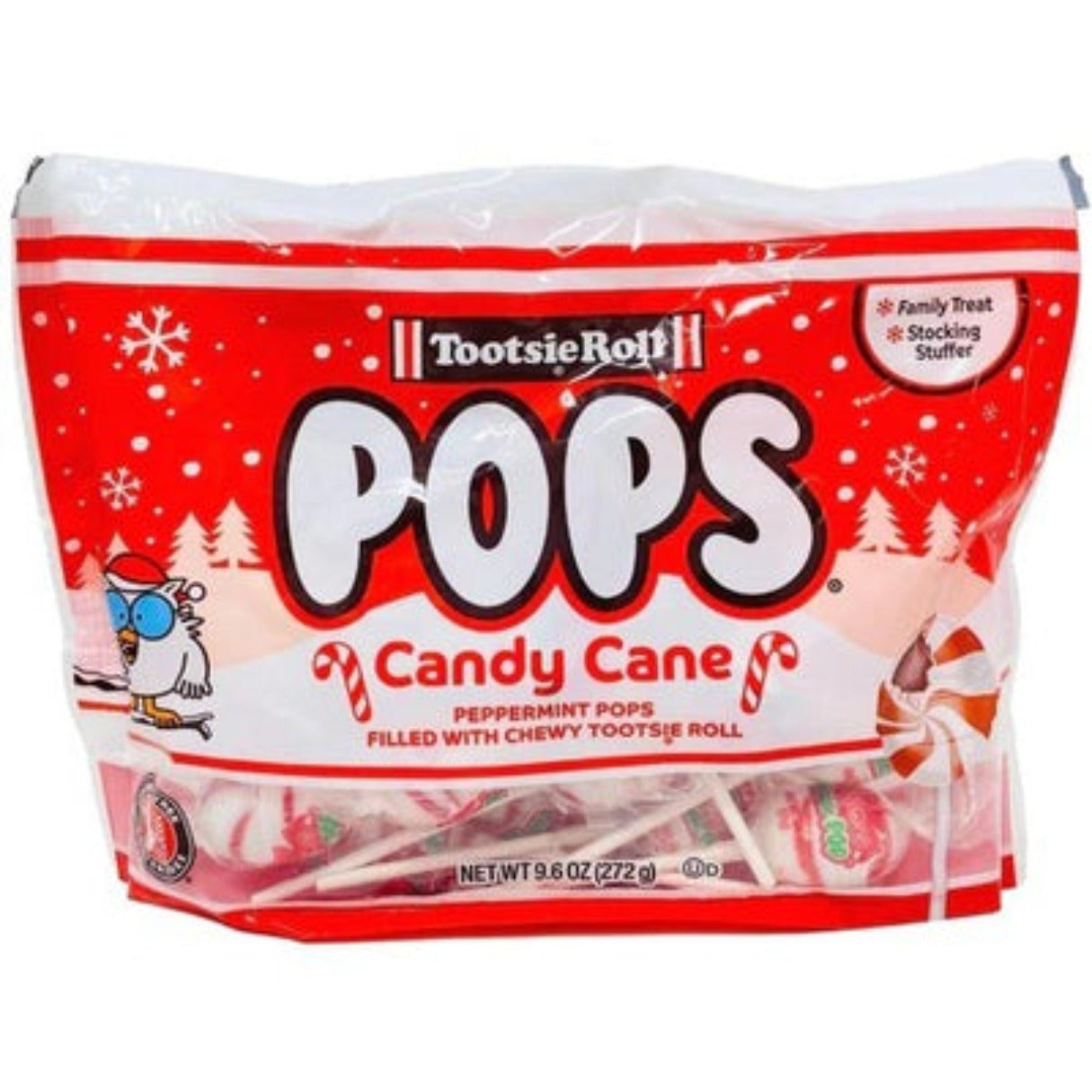 Candy Cane Tootsie Pop Lollipops 9.6oz - 12ct – I Got Your Candy