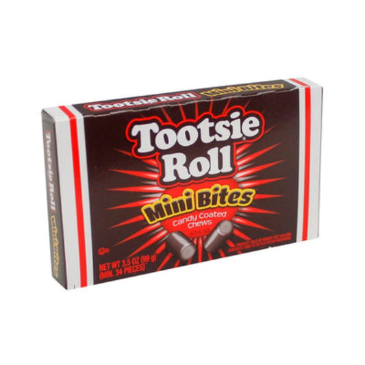 Tootsie Roll Mini Bites Chocolate Theater Box 3.5oz- 12ct
