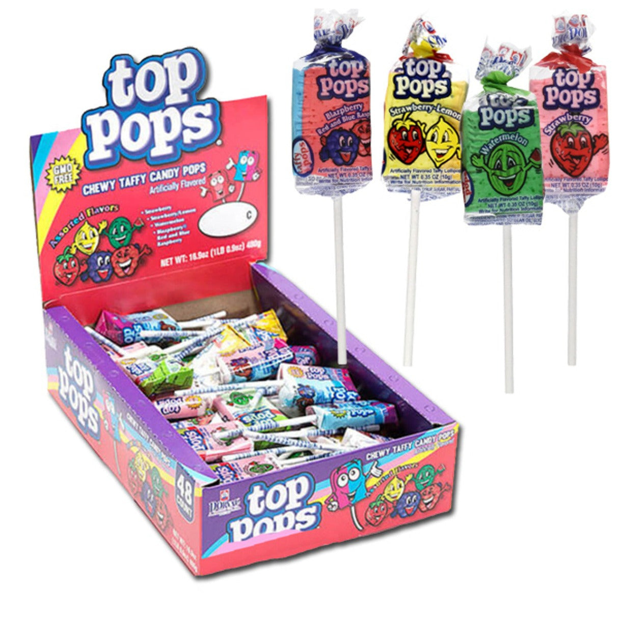 Dorval Top Pops Assorted Pops - 48ct