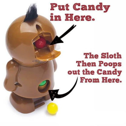 Sloth Pooper With Candy 0.28oz - 12ct