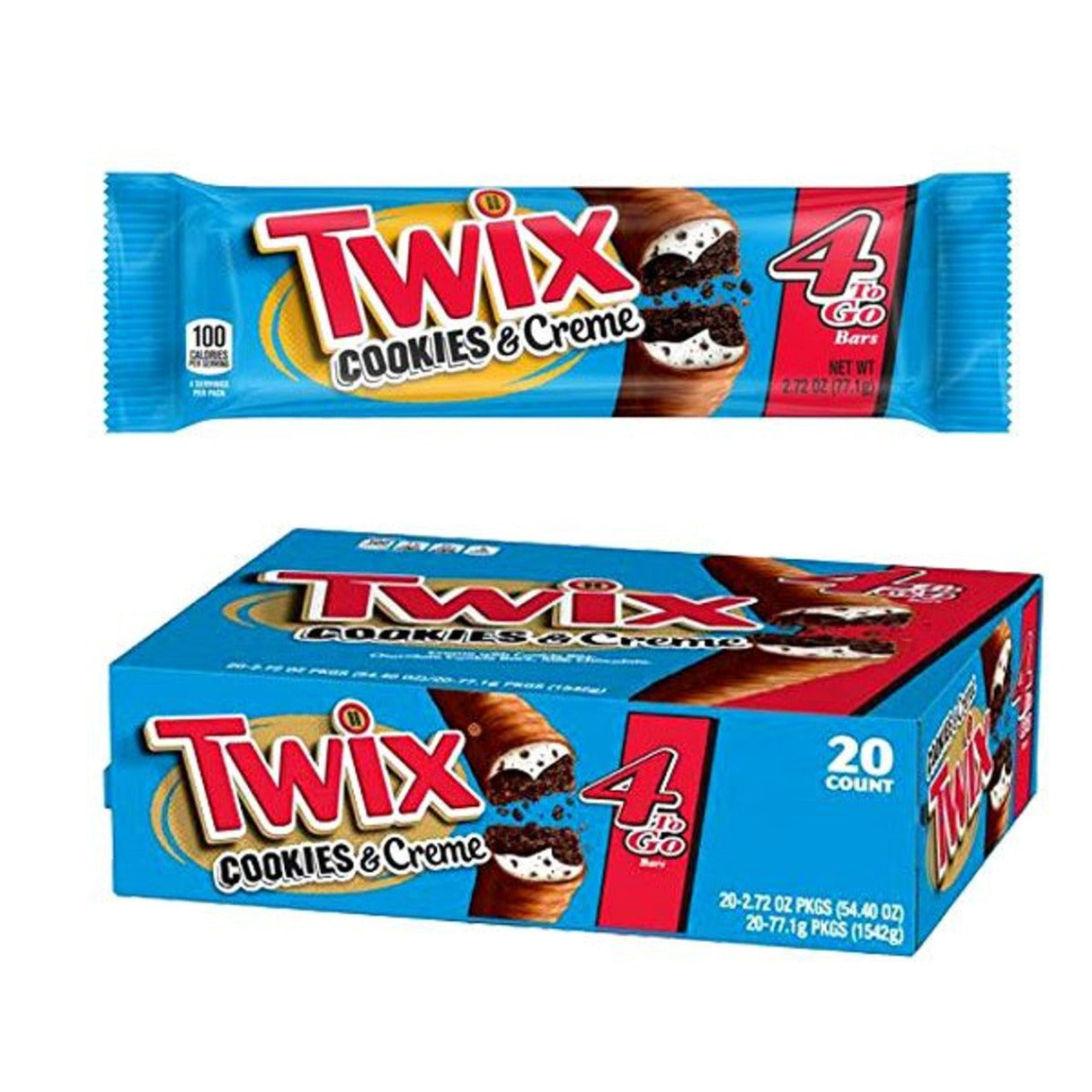 Twix Cookies & Creme King 2.72oz - 20ct