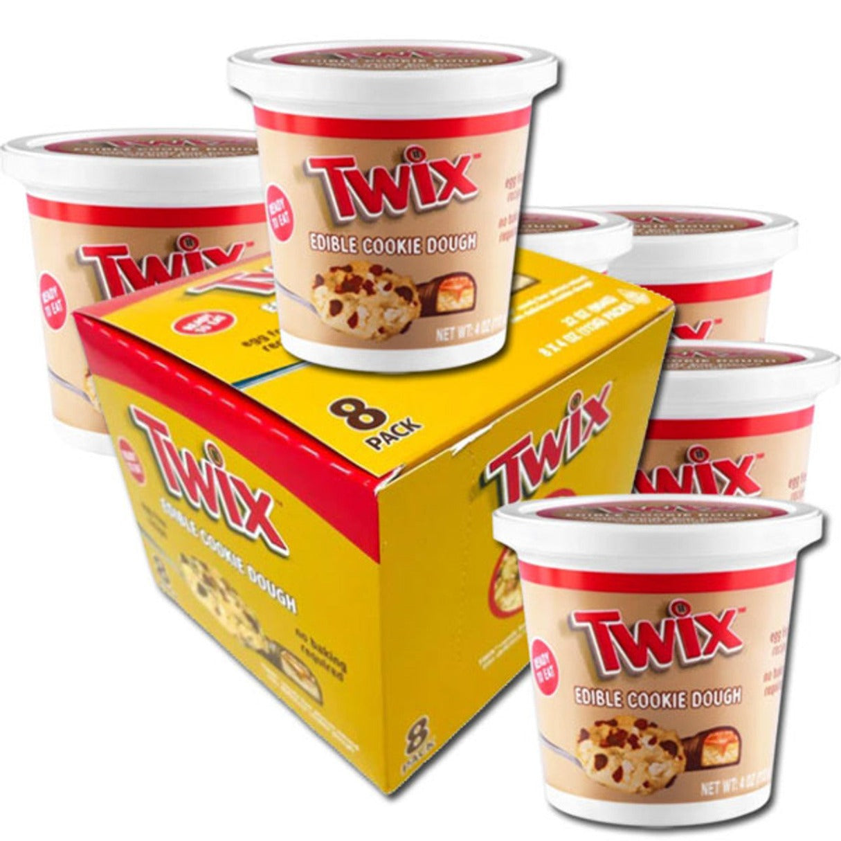 Twix Spoonable Cookie Dough 4oz - 8ct
