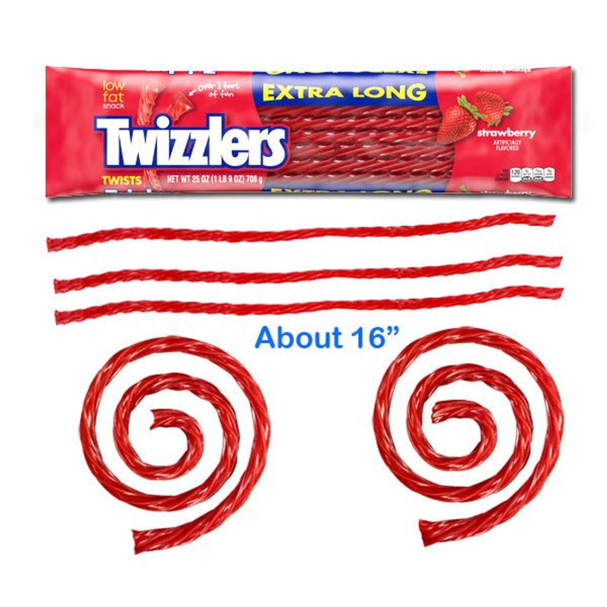 Twizzlers Giant Strawberry Twist 25oz - 18ct