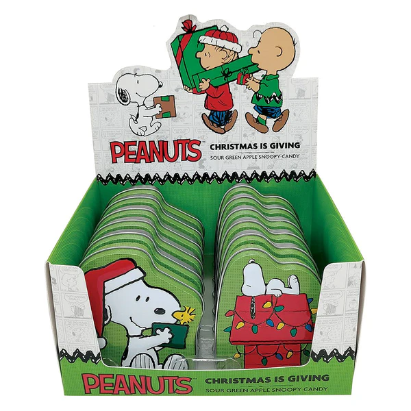 Snoopy Peanuts Christmas is Giving Tin 1.5oz - 12ct