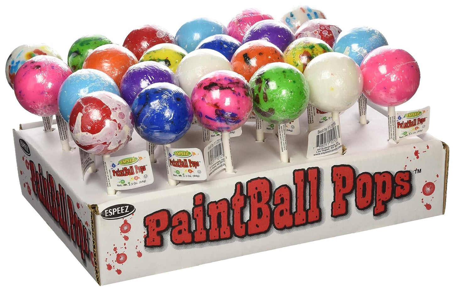 Espeez Paintball Pops 2.3oz - 192ct