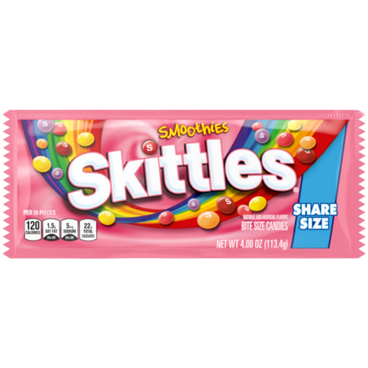 Skittles Smoothies Share Size 4oz - 24ct