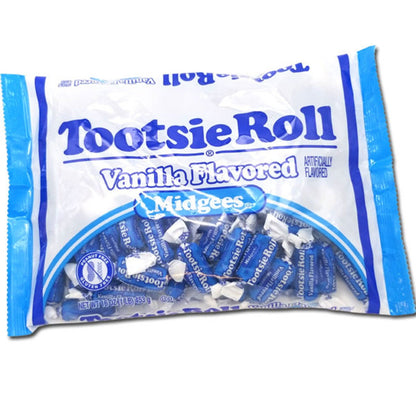 Tootsie Rolls Vanilla Midgees 16oz - 12ct