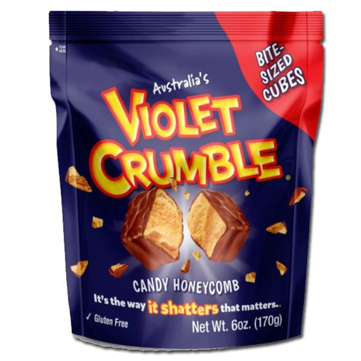 Violet Crumble Cubes Bag  6oz - 8ct