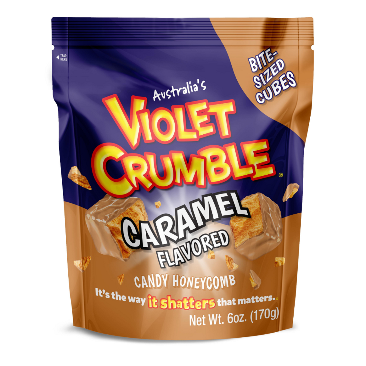 Violet Crumble Caramel Candy Honeycomb  6oz - 12ct