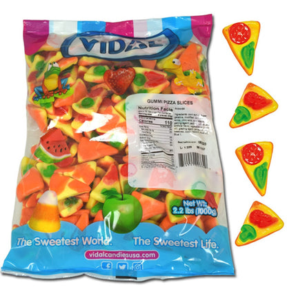 Vidal Gummi Pizza Slices Bulk Bag 2.2lb - 1ct