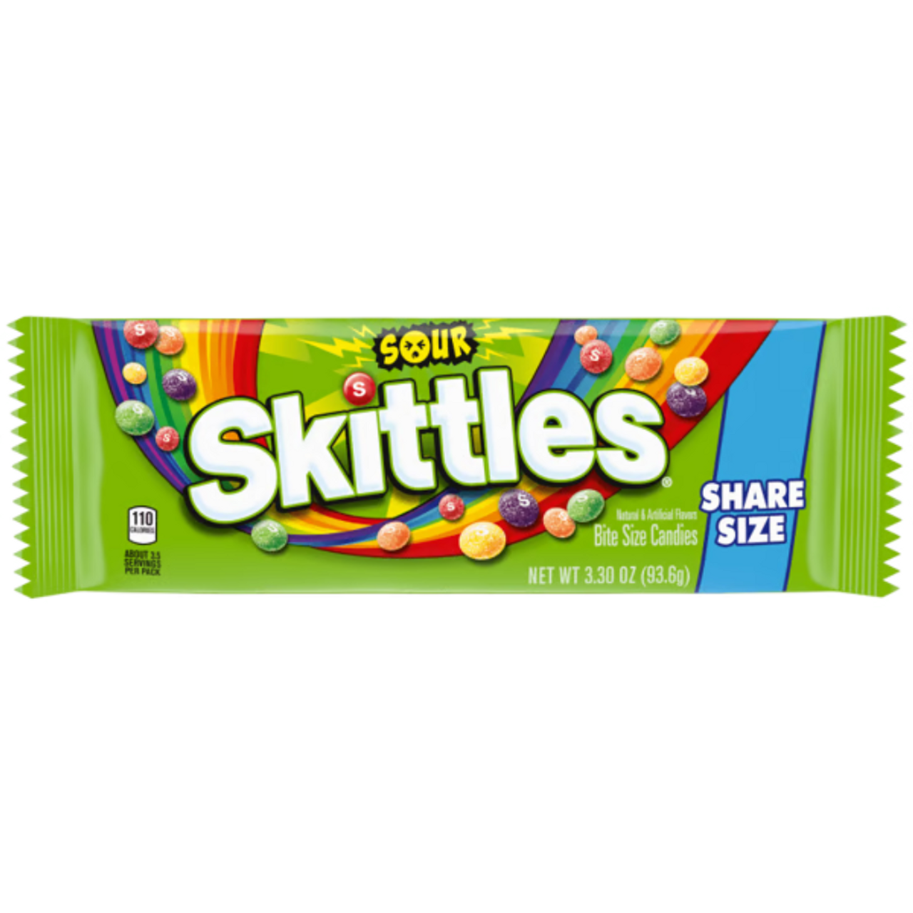 Skittles Sour Candy Share Size 3.3oz - 24ct