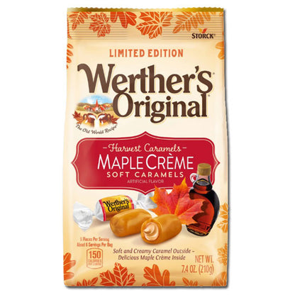 Werther's Soft Maple Creme Caramels Bag 7.4oz - 12ct