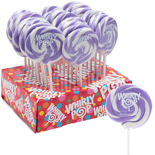 Whirly Pops Purple & White 1.5oz - 24ct
