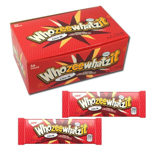 Whozeewhatzit Candy Bars 2.6oz - 36ct