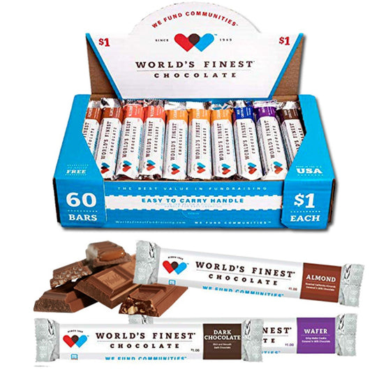 World's Finest Assorted Chocolate Bars  1.3oz - 60ct