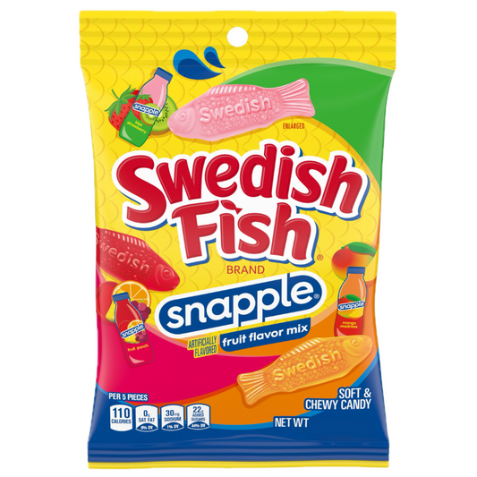 Swedish Fish Snapple Fruit Flavor Mix 3.59oz - 12ct