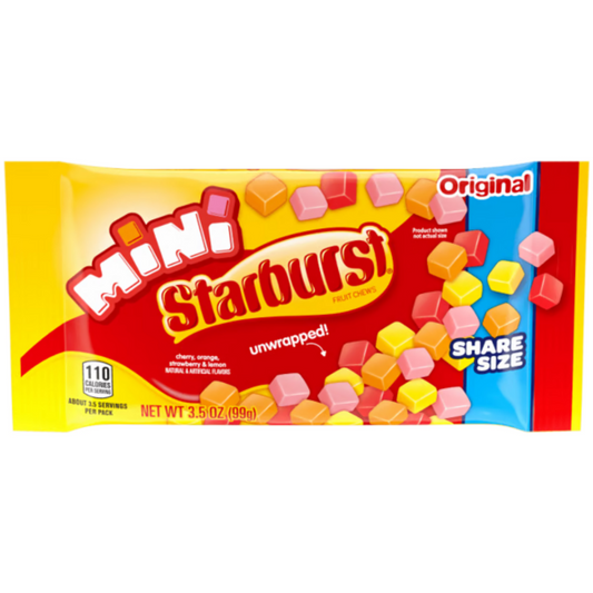 Starburst Original Mini Fruit Chews Share Size 3.5oz - 15ct