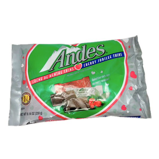 Andes Creme de Menthe and Cherry Jubilee Thins 9.14oz - 6ct