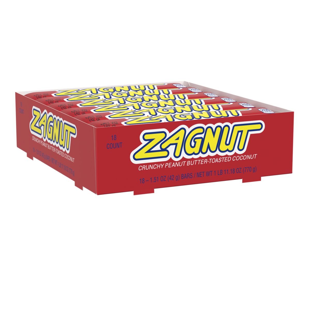 Zagnut Candy Bar 1.51oz - 18ct