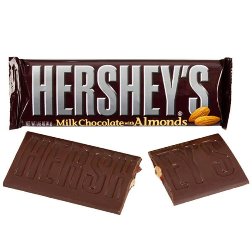 Hershey's Milk Chocolate with Almonds Candy Bar   1.45oz