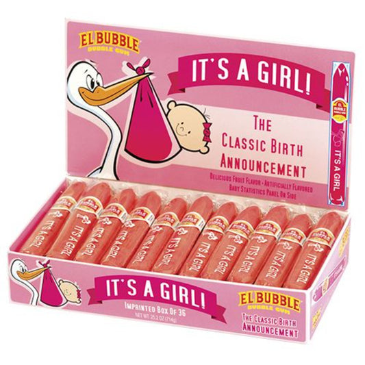 El Bubble Bubble Gum It's a Girl Cigars 0.7oz - 36ct