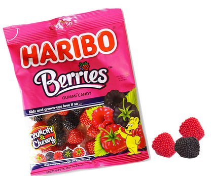 Haribo Berries Gummi Candy 5oz -12ct