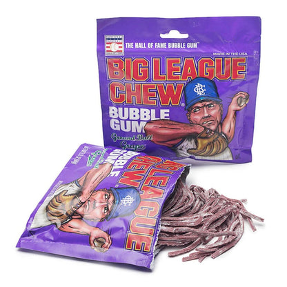 Big League Chew Grape Bubble Gum  2.12oz - 12ct