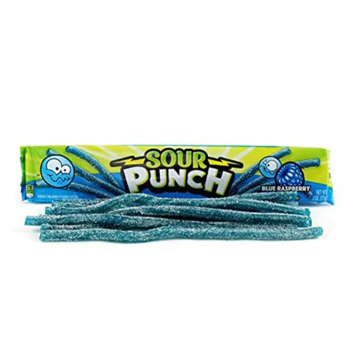 Sour Punch Blue Raspberry Straws 2oz - 24ct