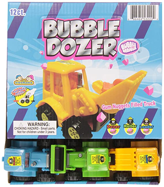 Kidsmania Bulldozer Gum Nuggets .25oz - 144ct